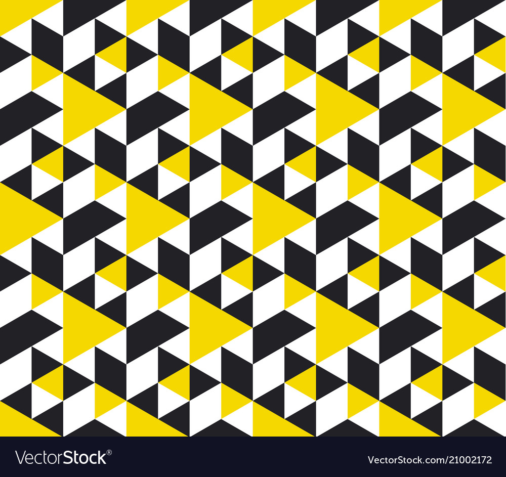 Yellow And Black Geometric Pattern Wallpapers