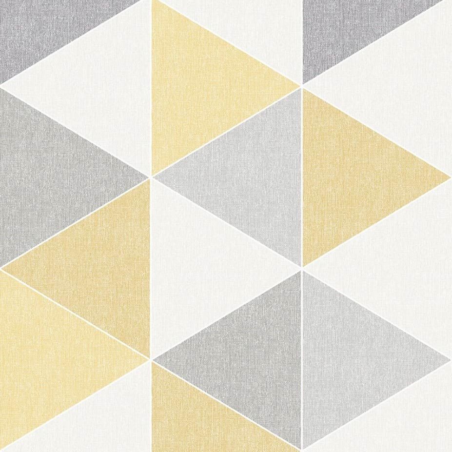 Yellow And Black Geometric Pattern Wallpapers