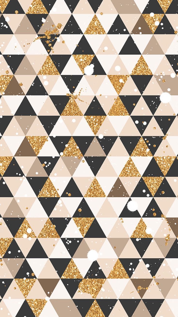 Yellow And Black Geometric Pattern Wallpapers