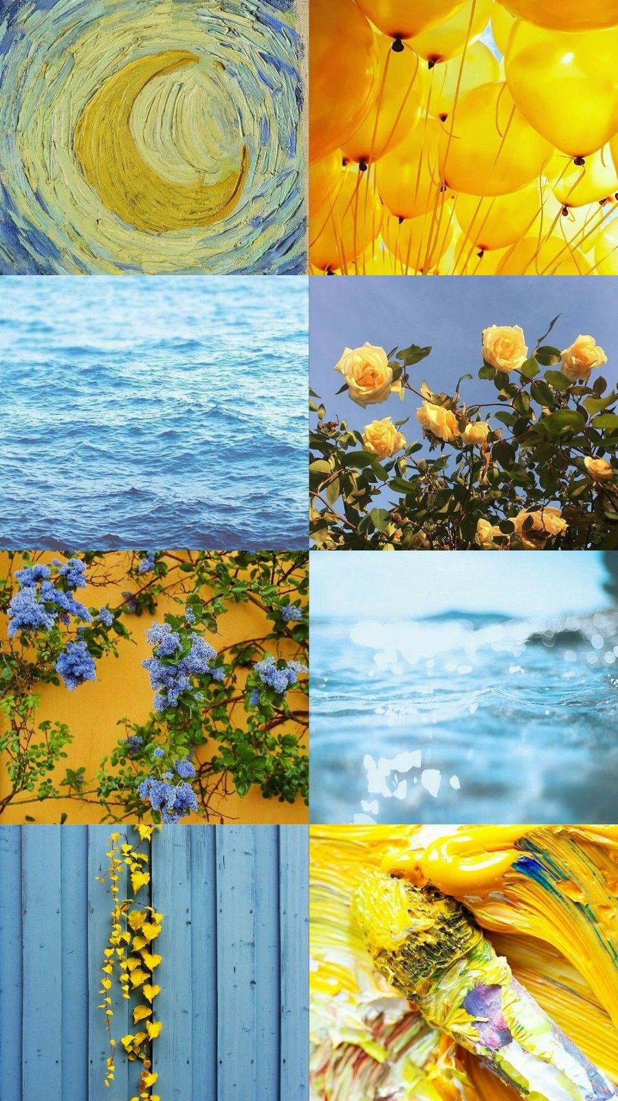 Yellow And Blue Aesthetic Desktop Wallpapers