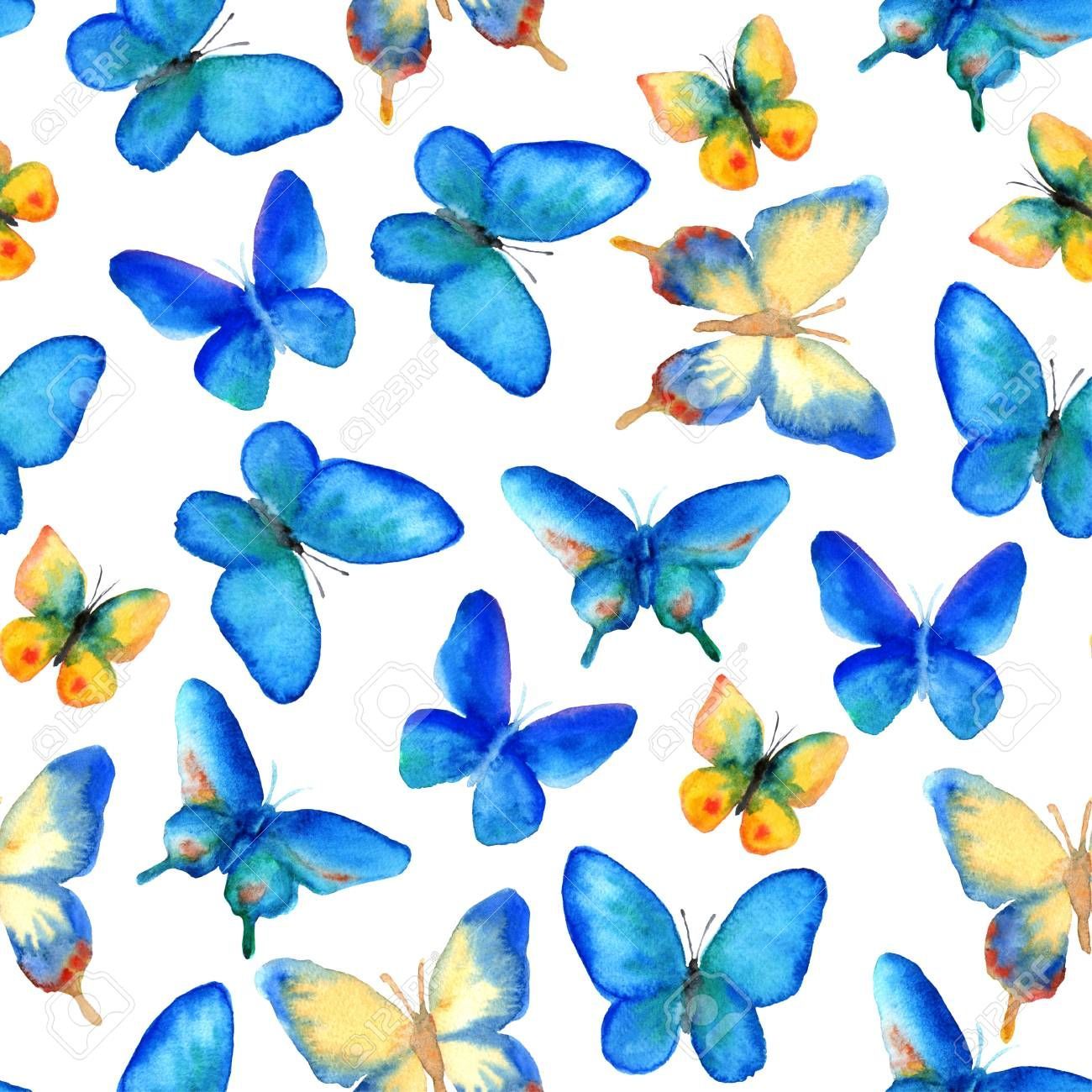 Yellow And Blue Butterfly Wallpapers