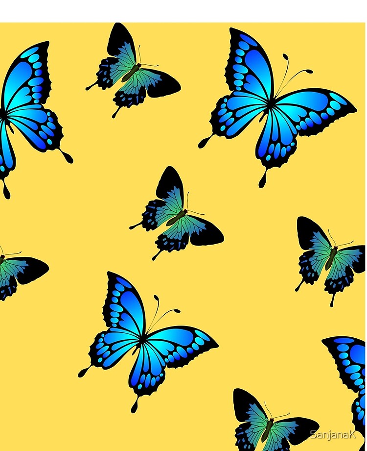 Yellow And Blue Butterfly Wallpapers