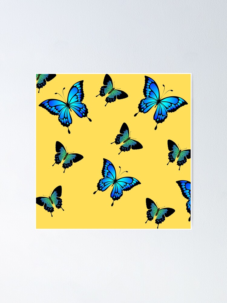 Yellow And Blue Butterfly Wallpapers