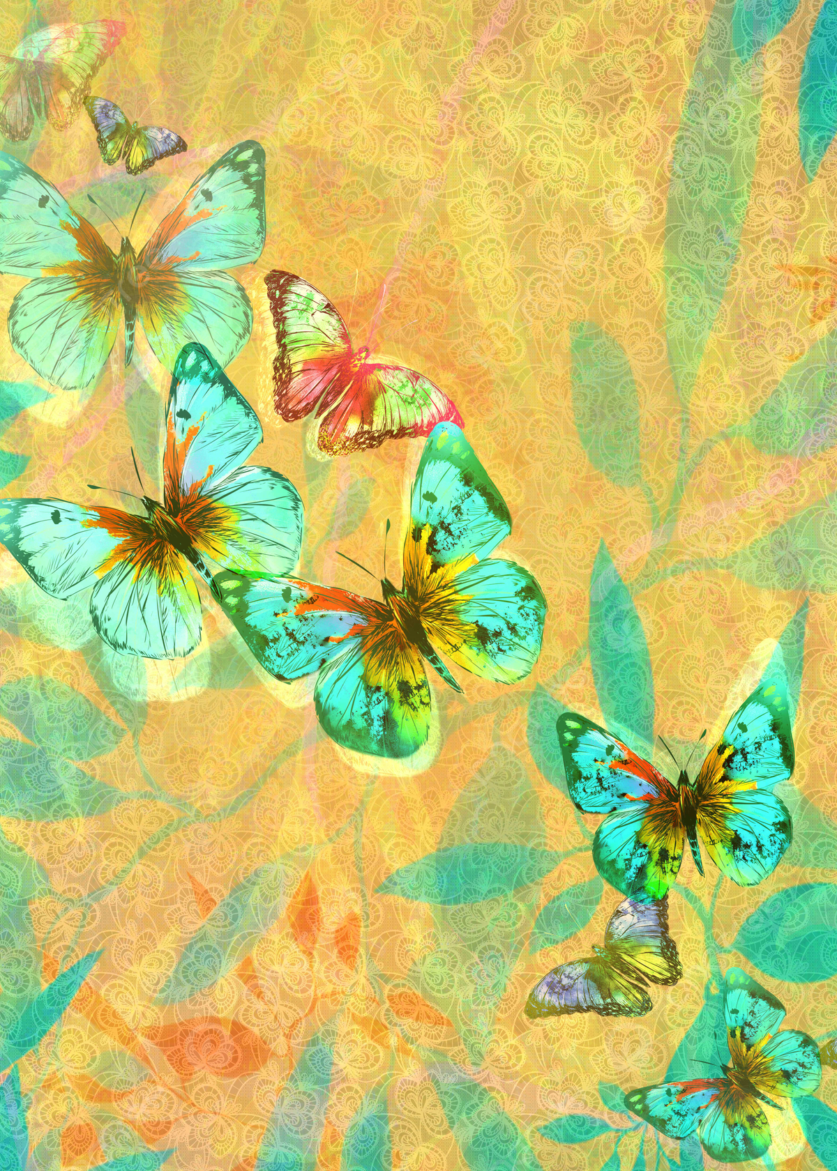 Yellow And Blue Butterfly Wallpapers