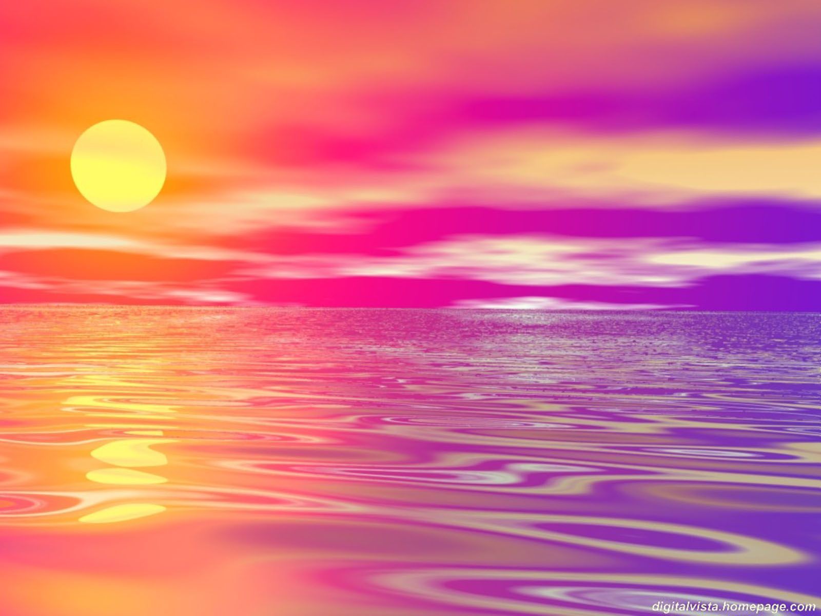 Yellow And Purple Sunset Wallpapers