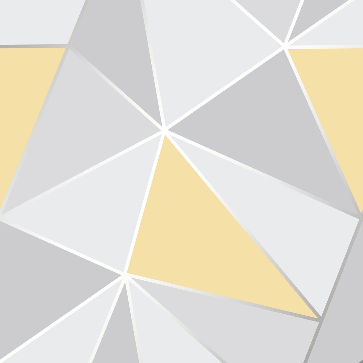 Yellow And White Geometric Wallpapers