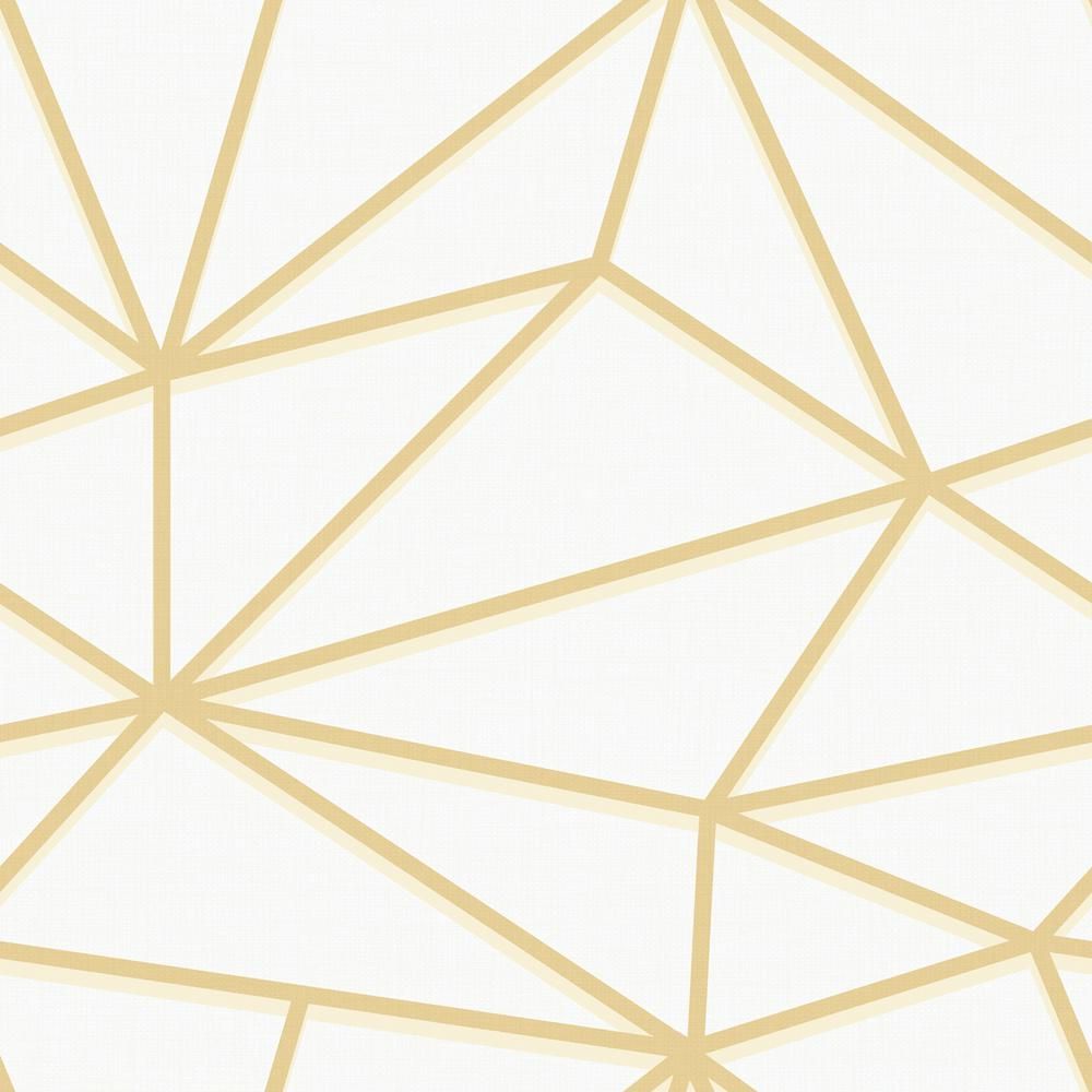 Yellow And White Geometric Wallpapers