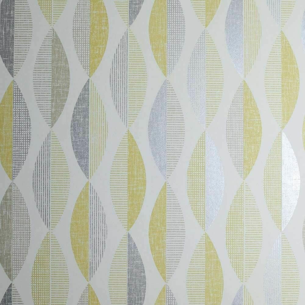 Yellow And White Geometric Wallpapers