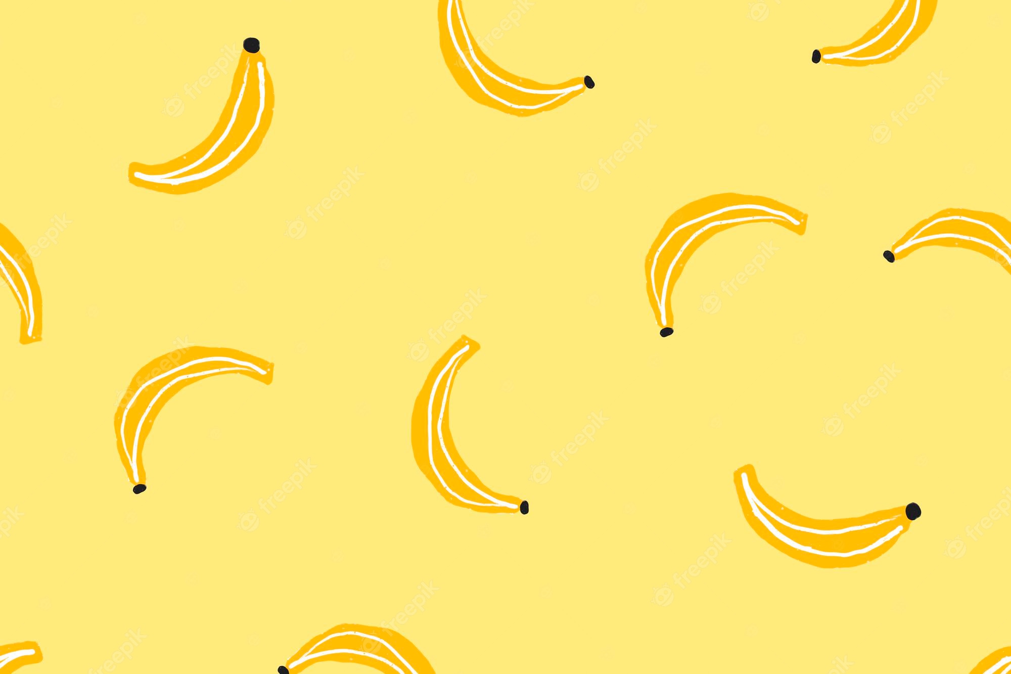 Yellow Banana Aesthetic Computer Wallpapers