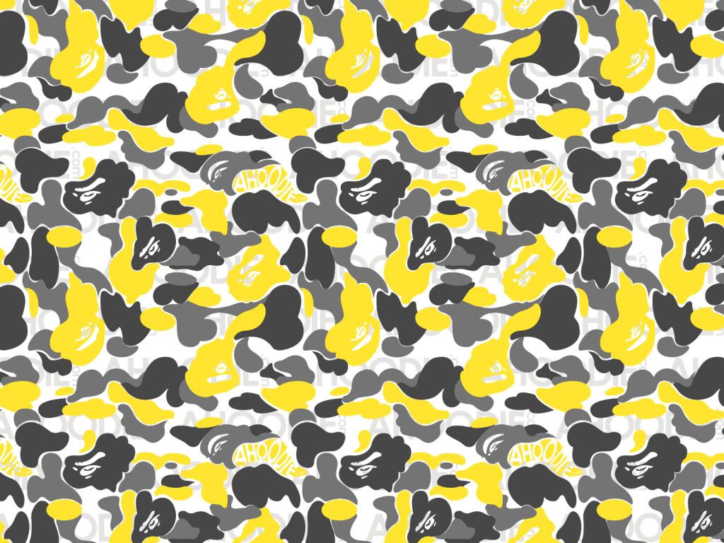 Yellow Bape Background