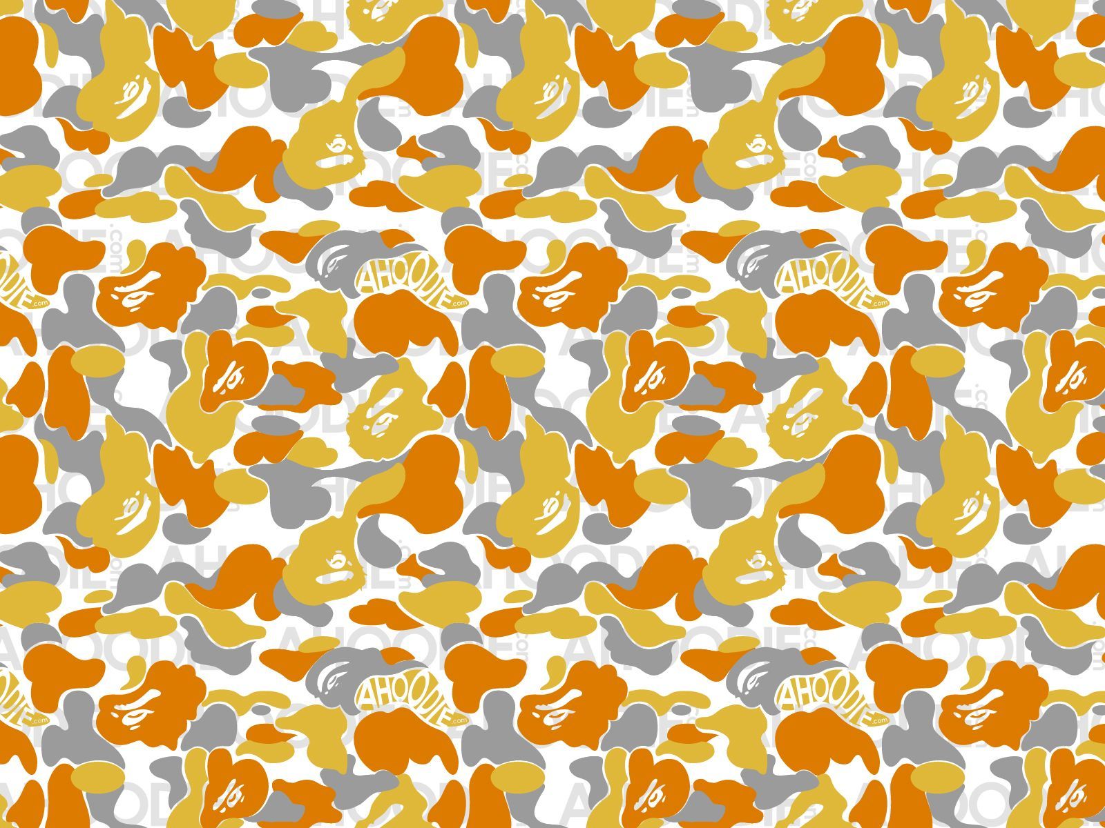 Yellow Bape Background