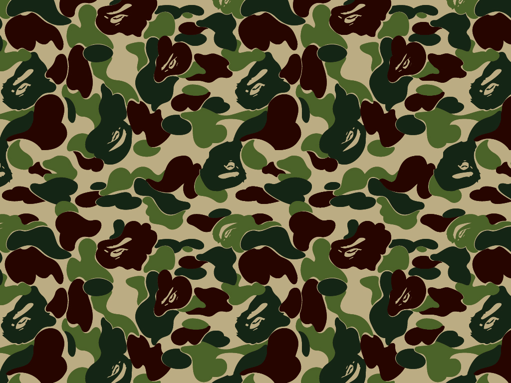 Yellow Bape Camo Wallpapers