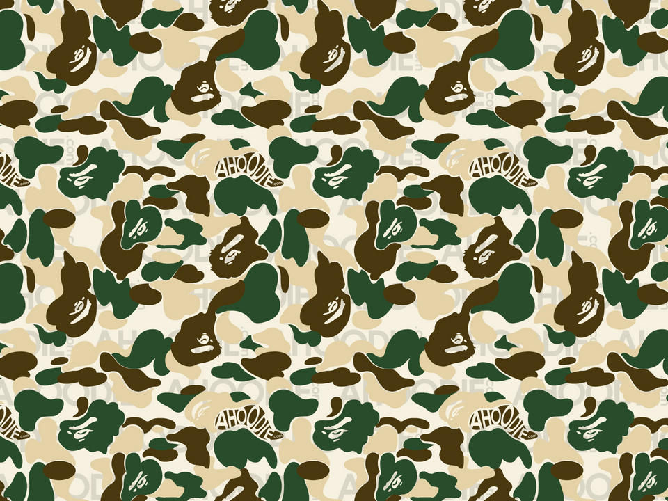 Yellow Bape Camo Wallpapers