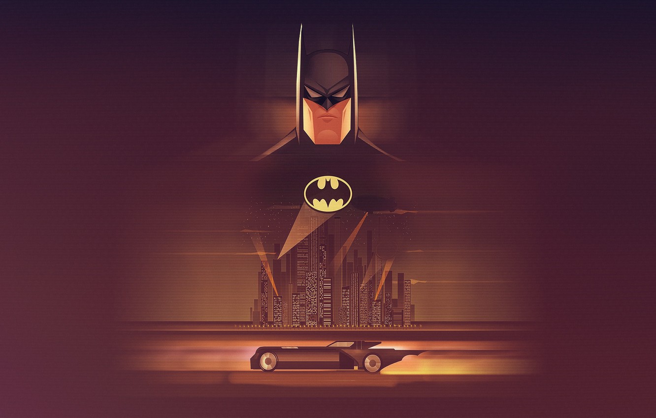 Yellow Batman Background