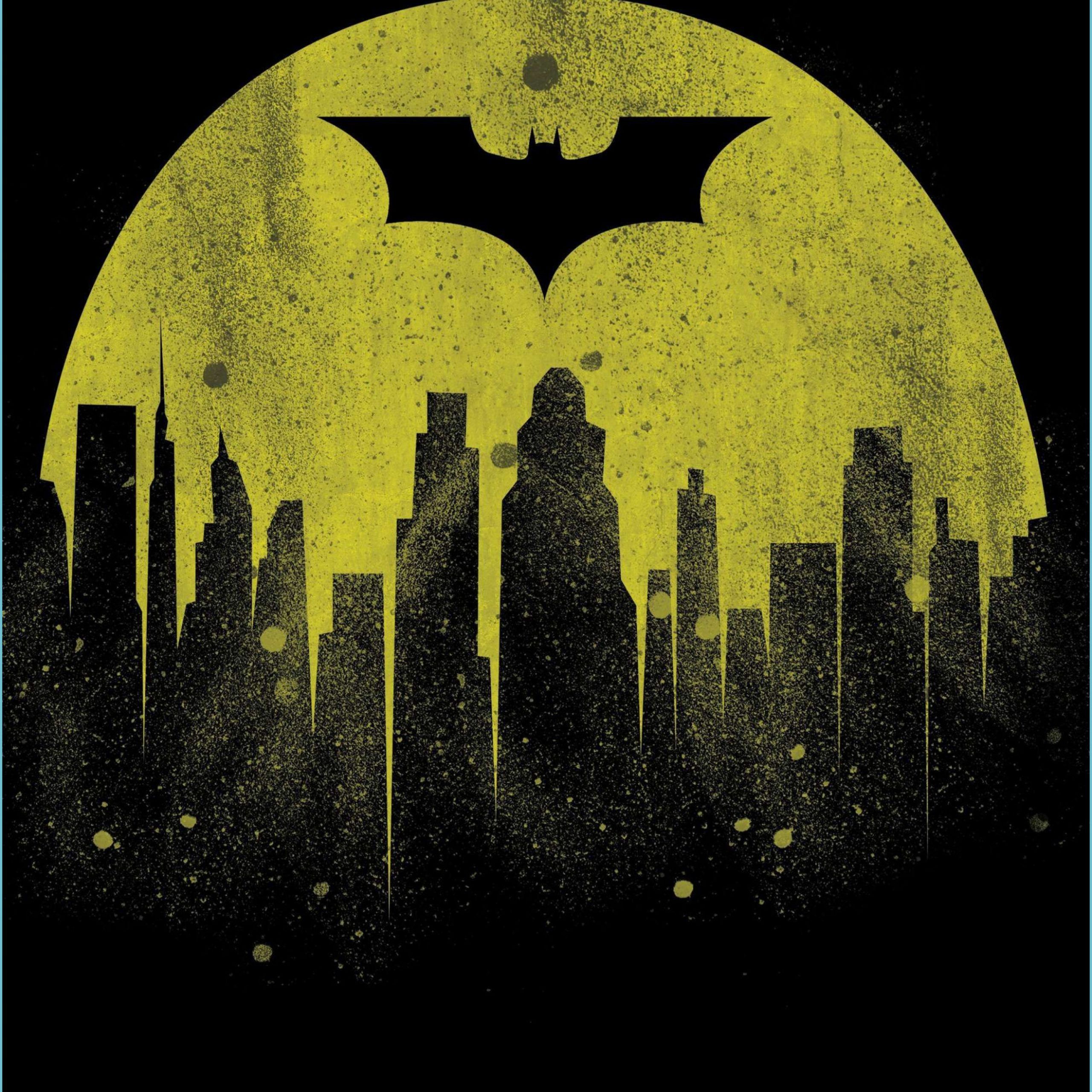 Yellow Batman Background