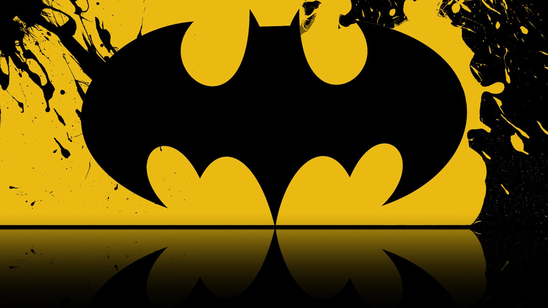 Yellow Batman Sign Wallpapers