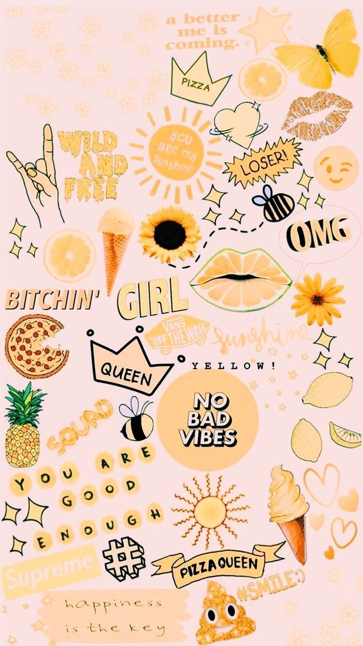 Yellow Be Happy Wallpapers