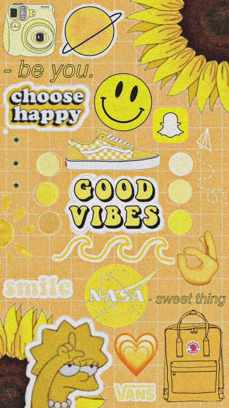 Yellow Be Happy Wallpapers