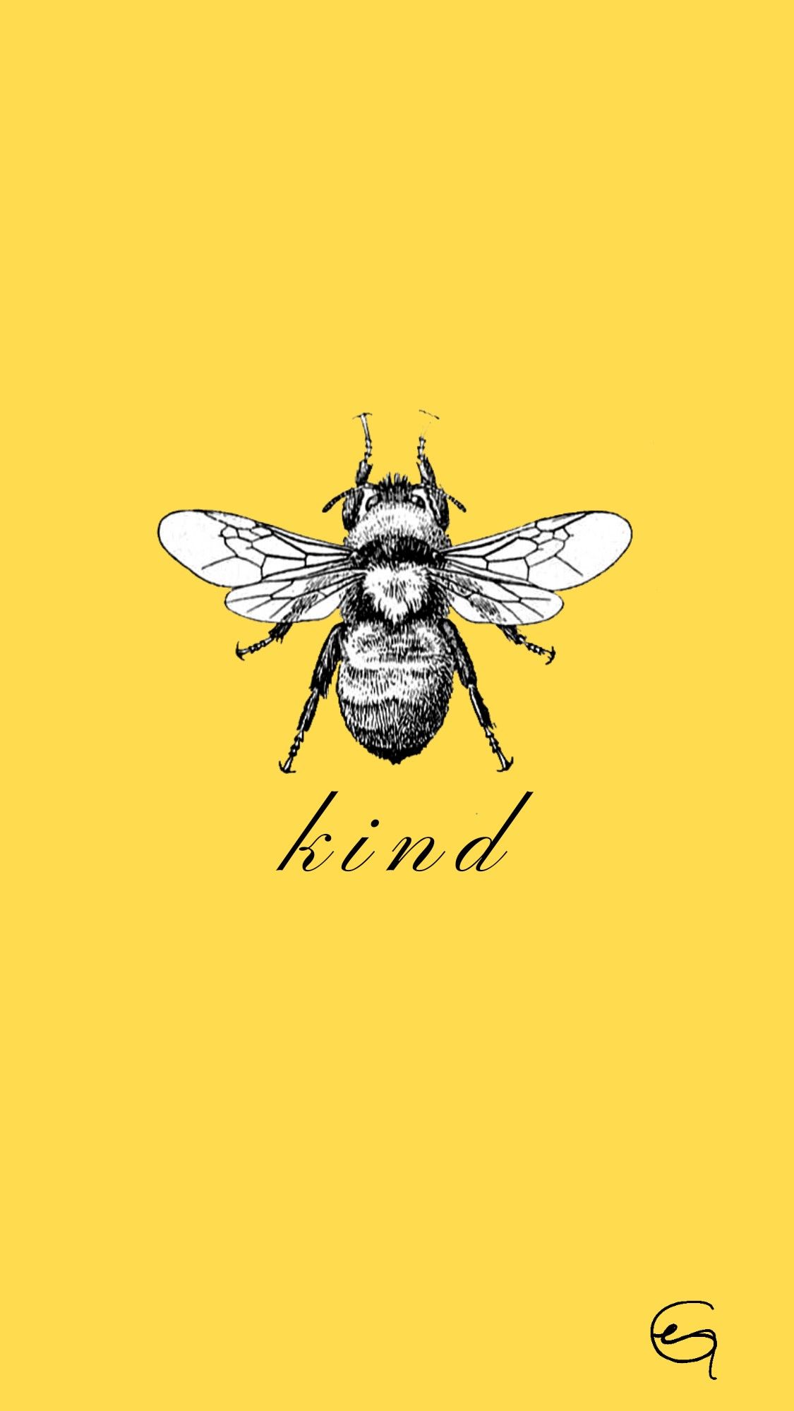 Yellow Bee Aesthetic Wallpapers