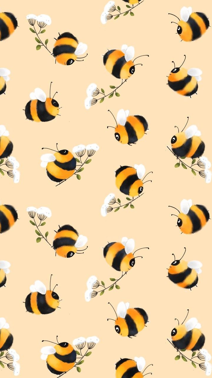 Yellow Bee Aesthetic Wallpapers