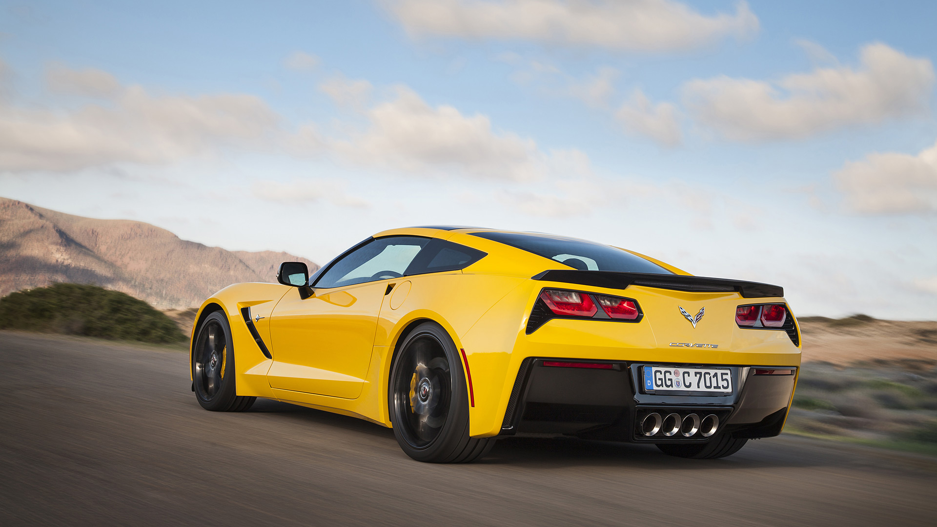 Yellow C7 Corvette Wallpapers