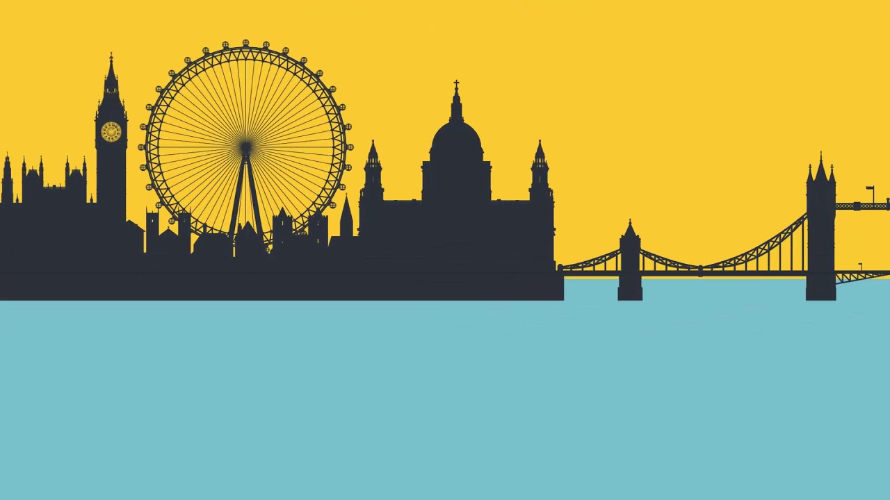 Yellow City Vector Reflection Wallpapers