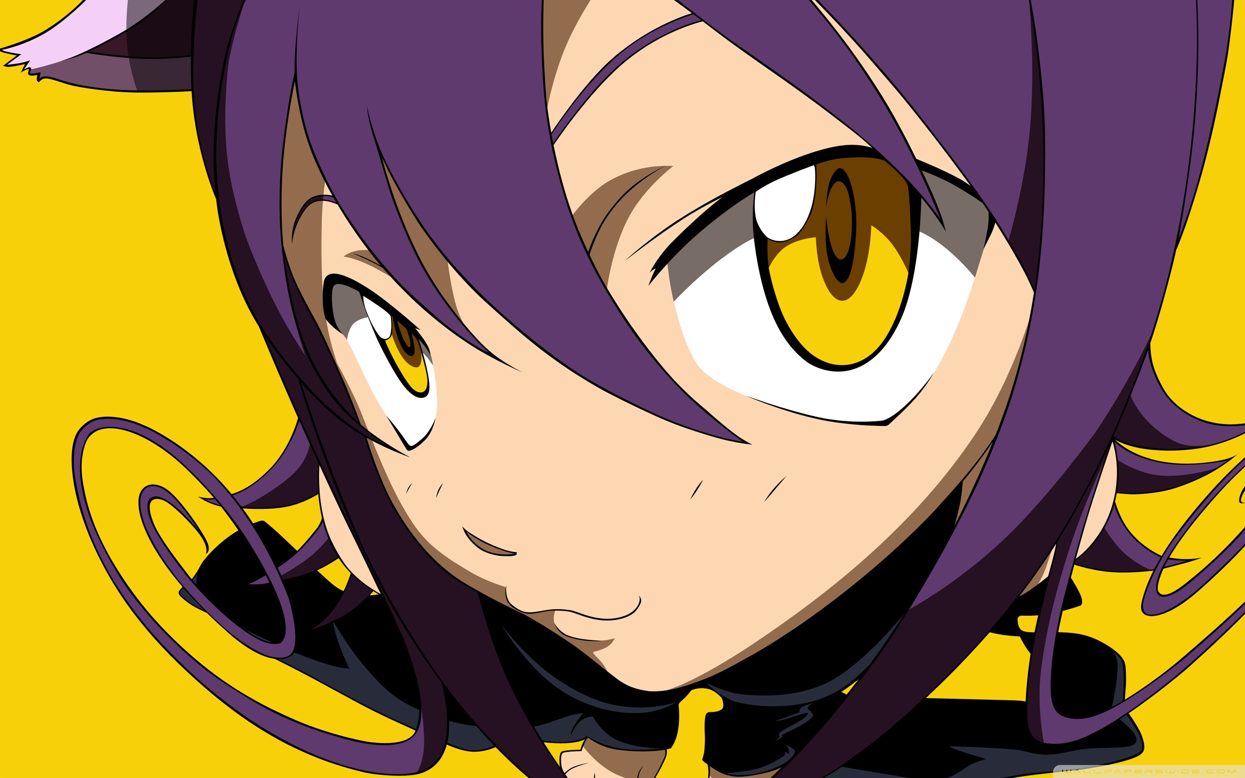 Yellow Eye Anime Girl Wallpapers