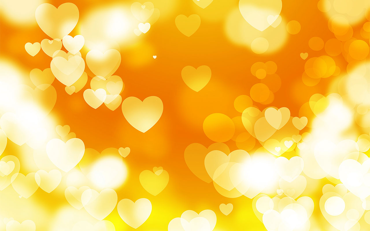 Yellow Hearts Wallpapers