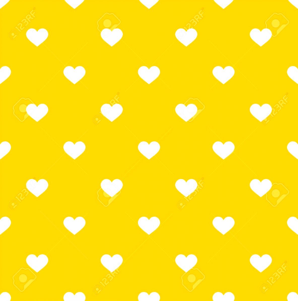 Yellow Hearts Wallpapers