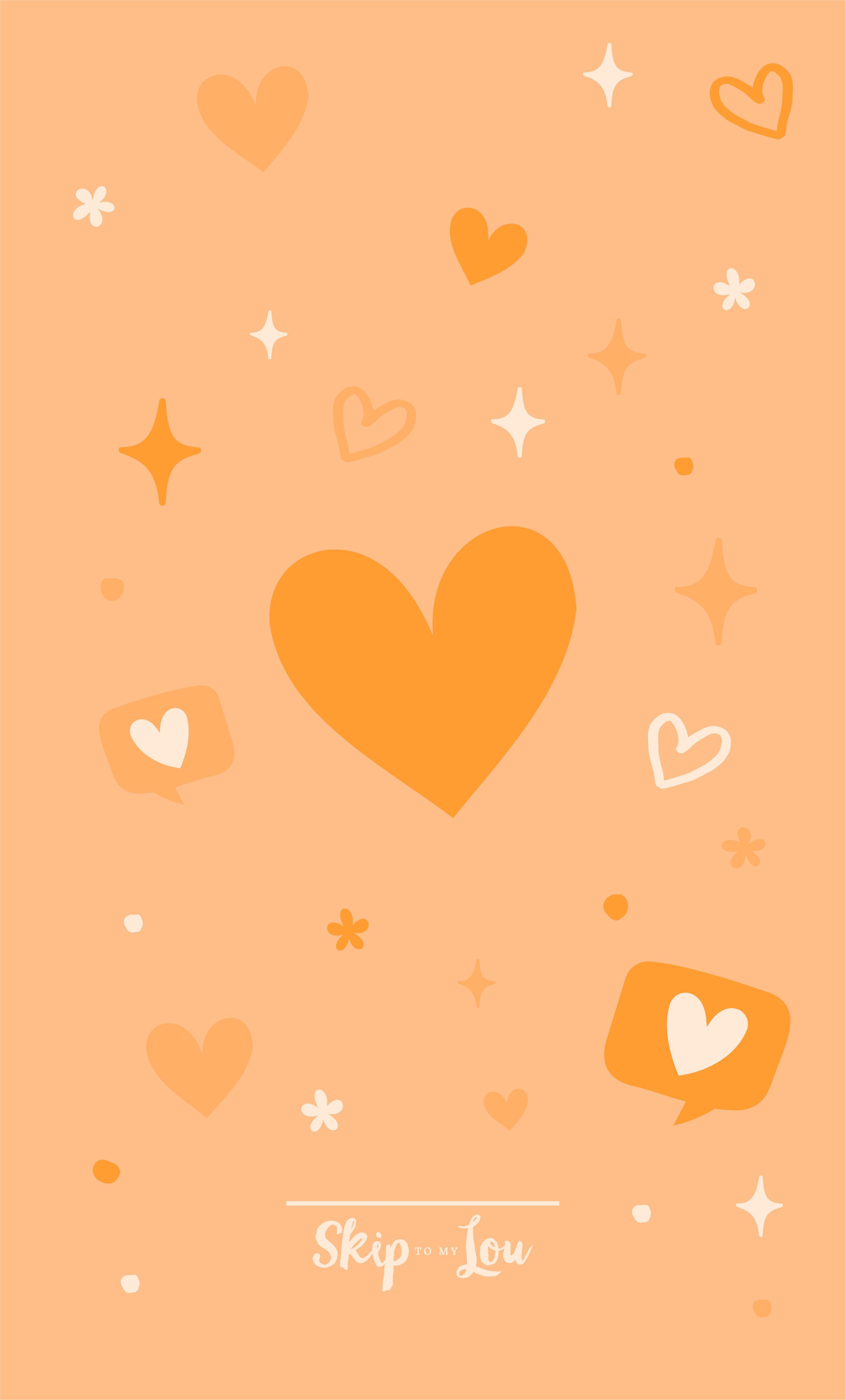 Yellow Hearts Wallpapers