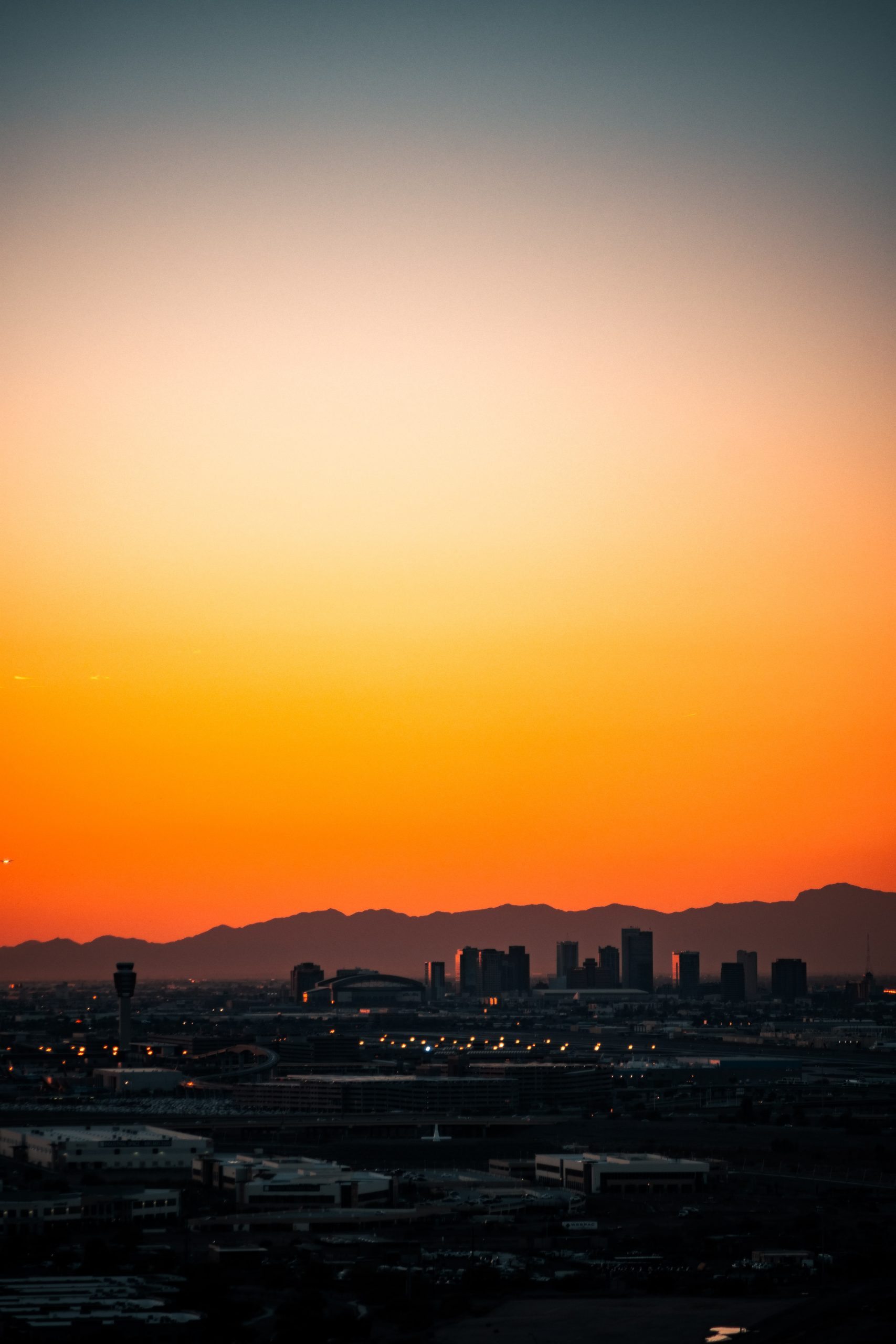 Yellow Horizon Skyline Mountains Wallpapers