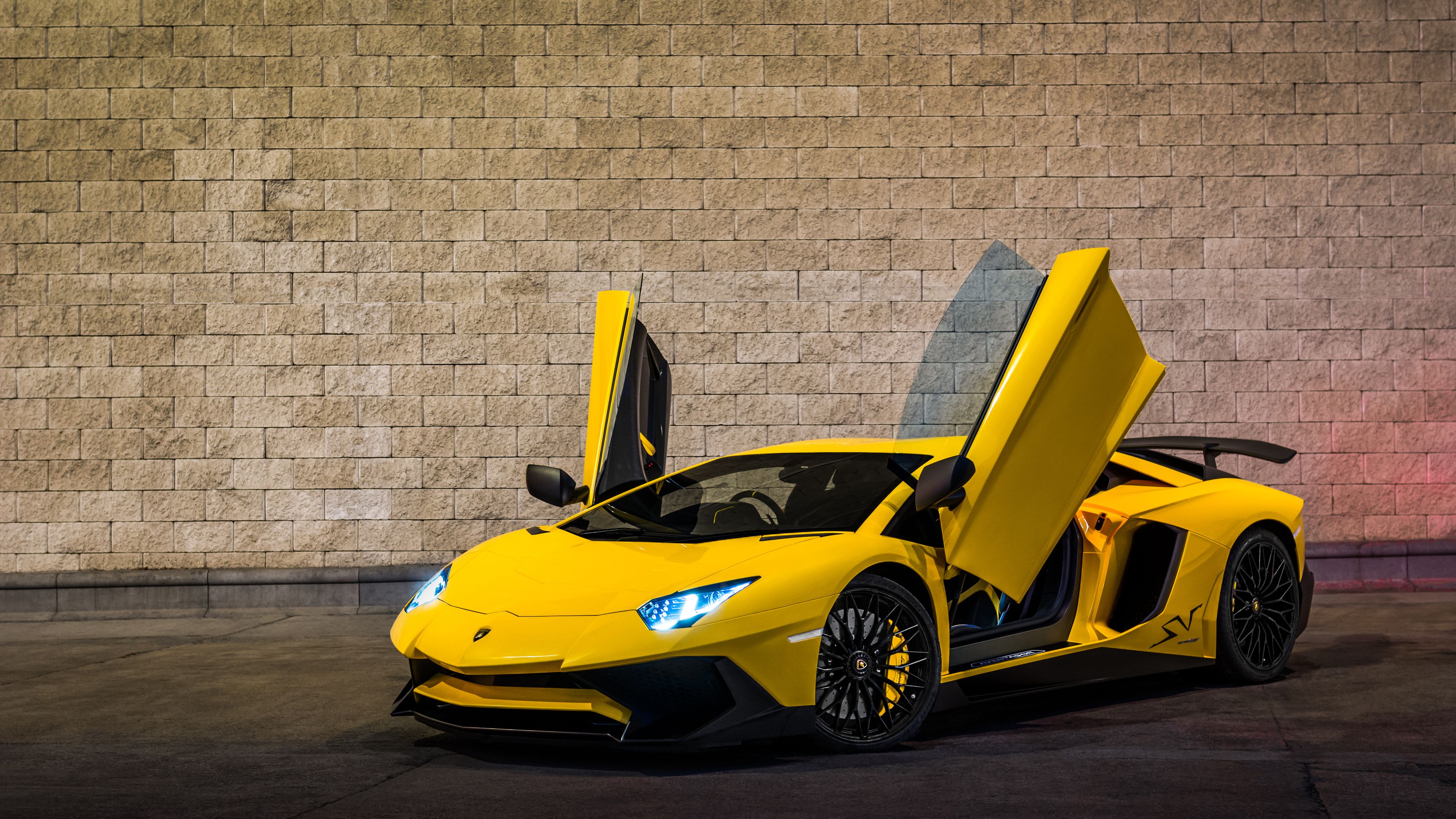 Yellow Lamborghini Aventador Wallpapers