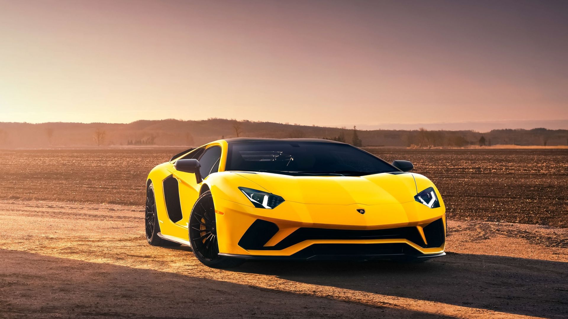 Yellow Lamborghini Aventador Wallpapers