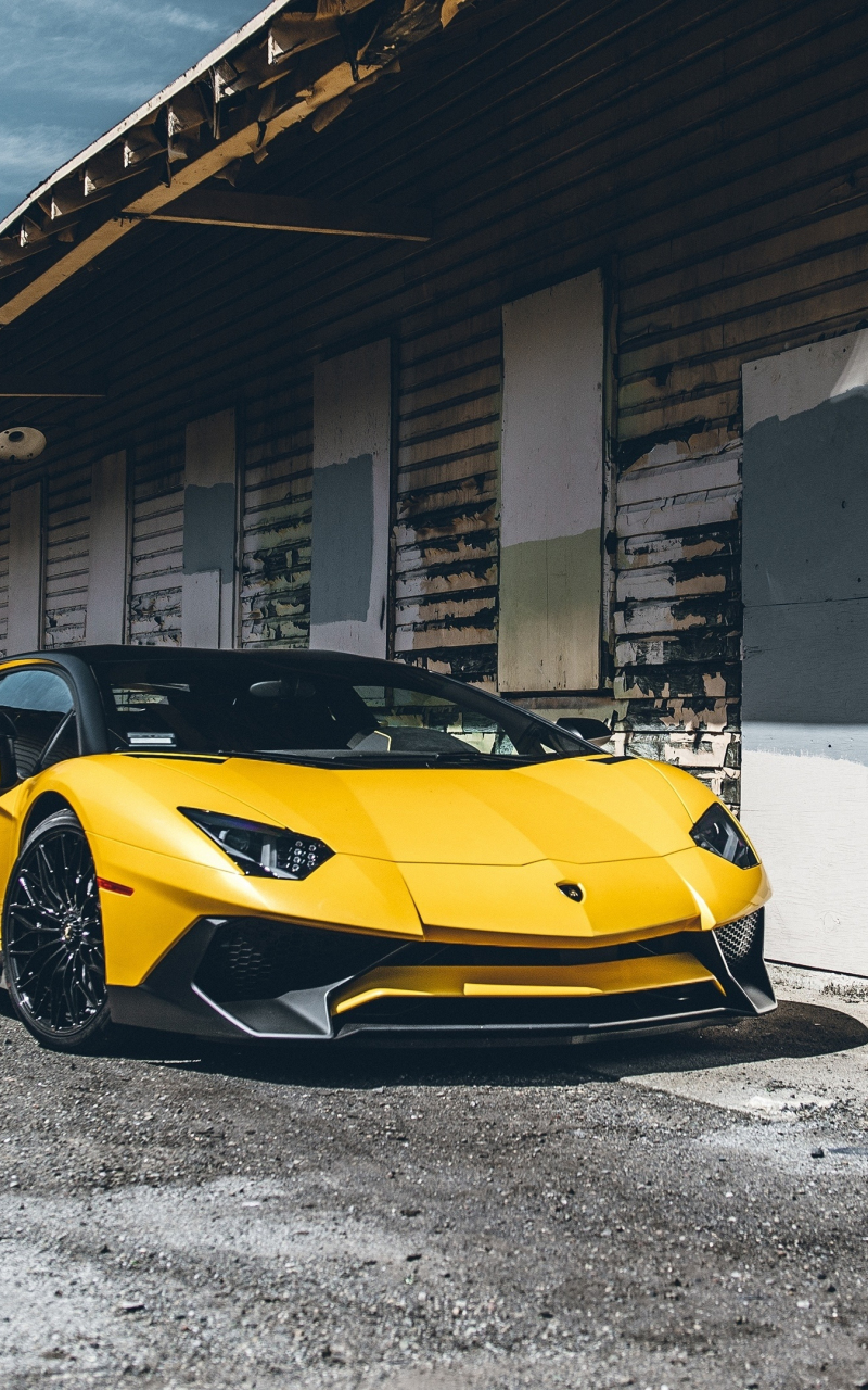 Yellow Lamborghini Aventador Wallpapers