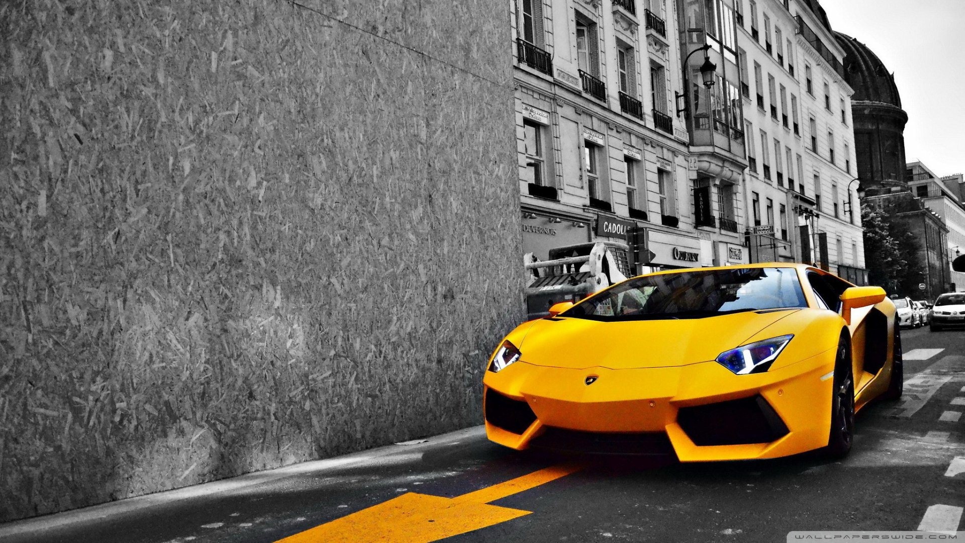 Yellow Lamborghini Aventador Wallpapers