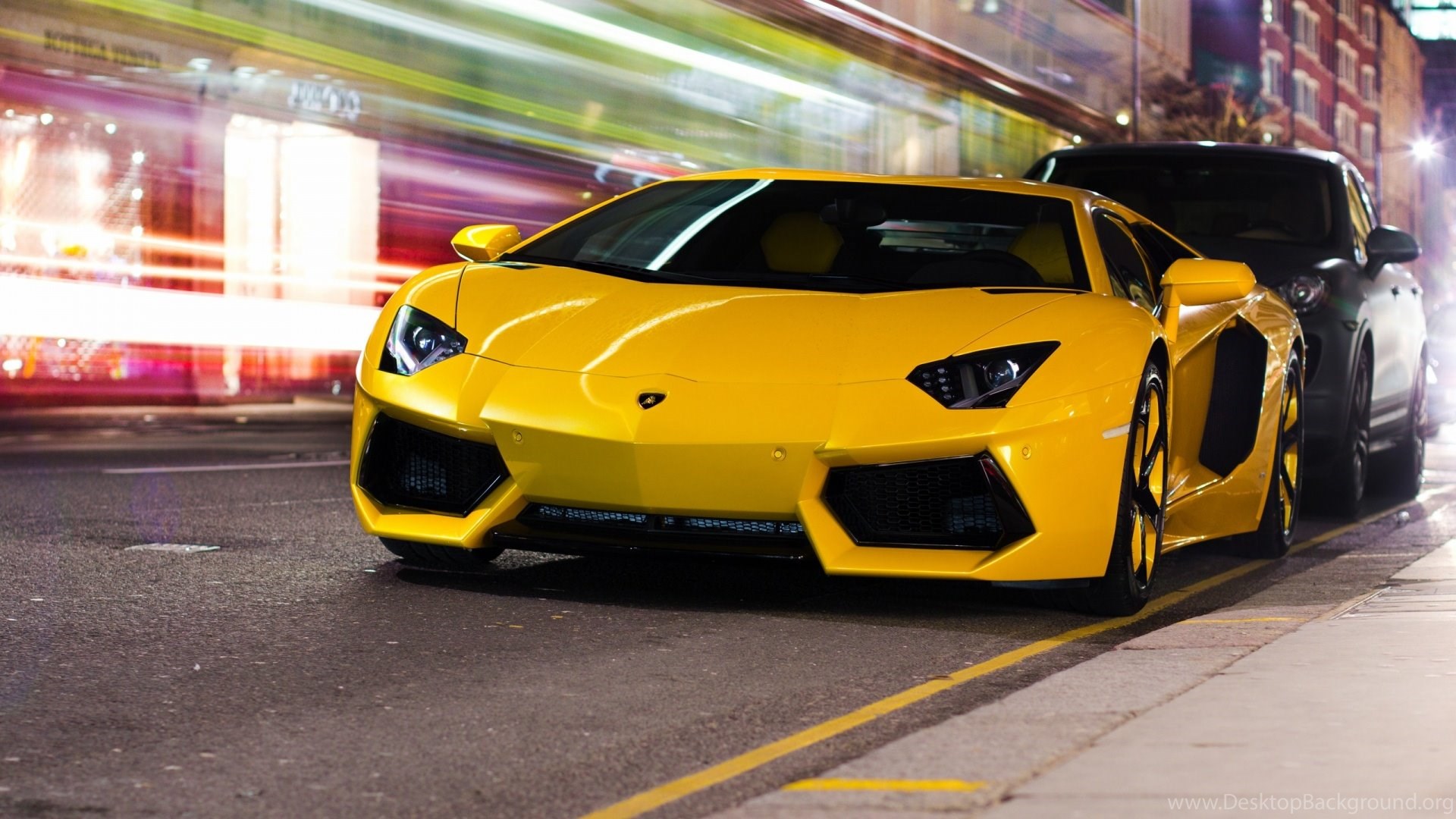 Yellow Lamborghini Aventador Wallpapers