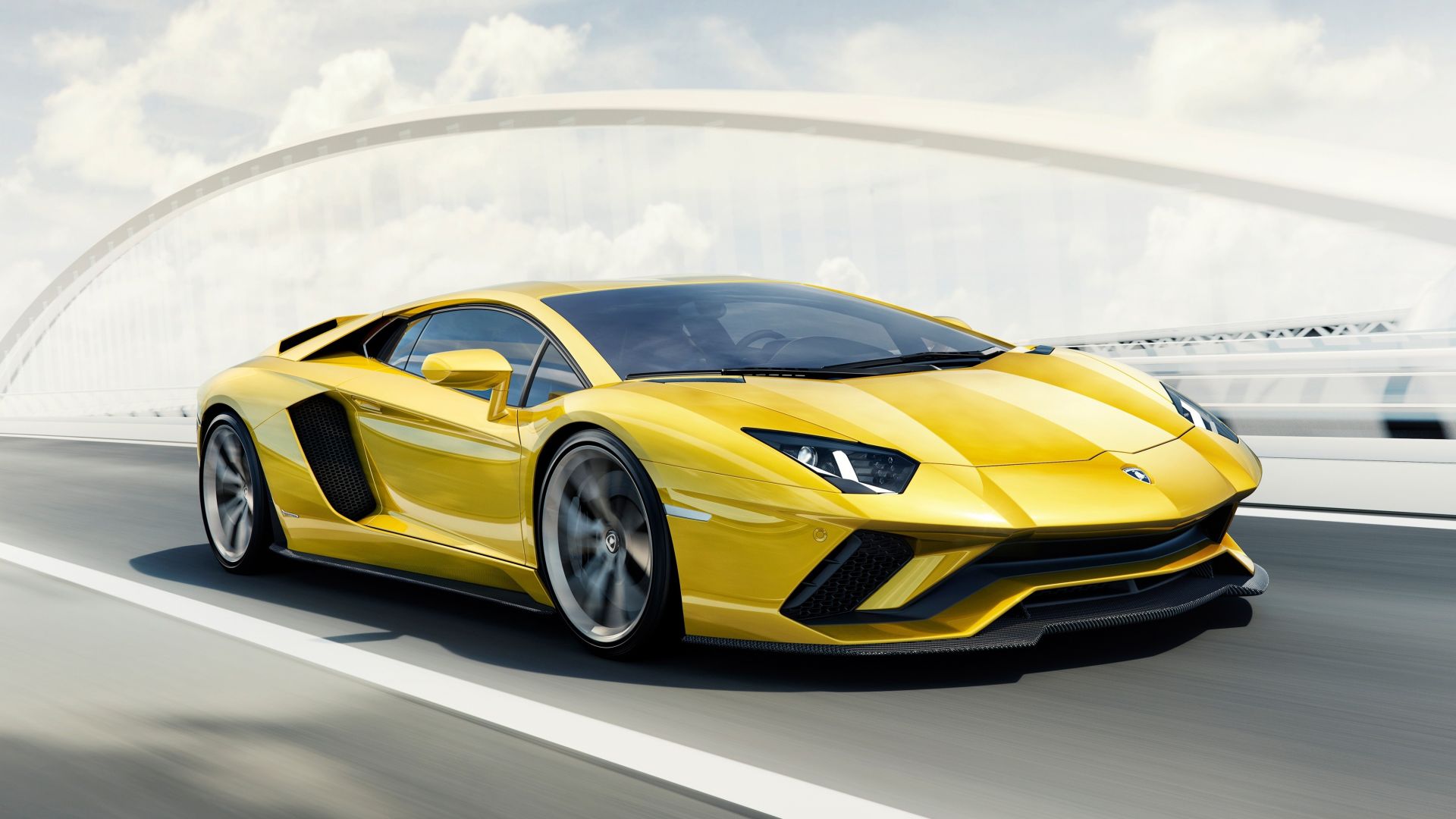 Yellow Lamborghini Aventador Wallpapers