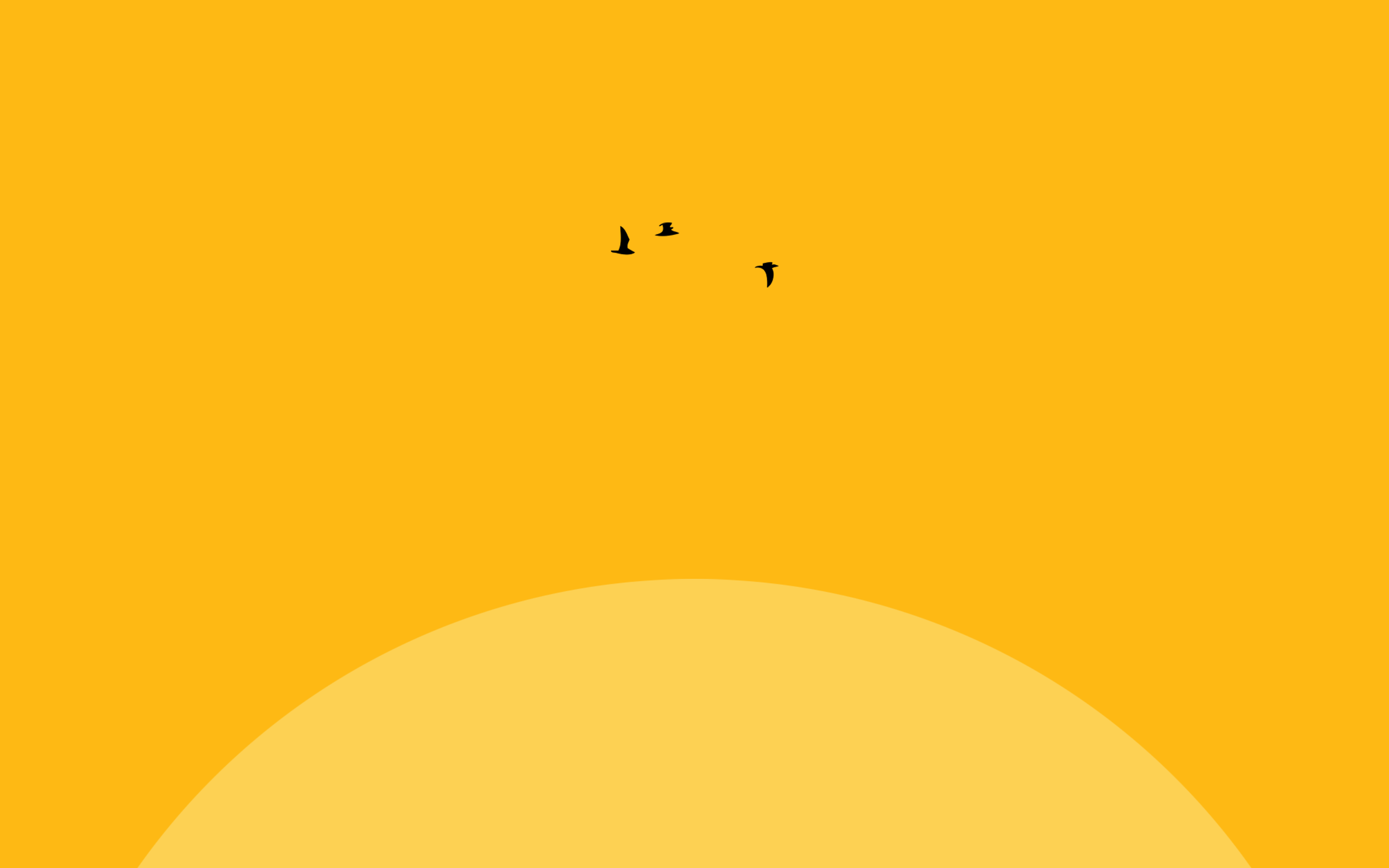 Yellow Minimalist Wallpapers