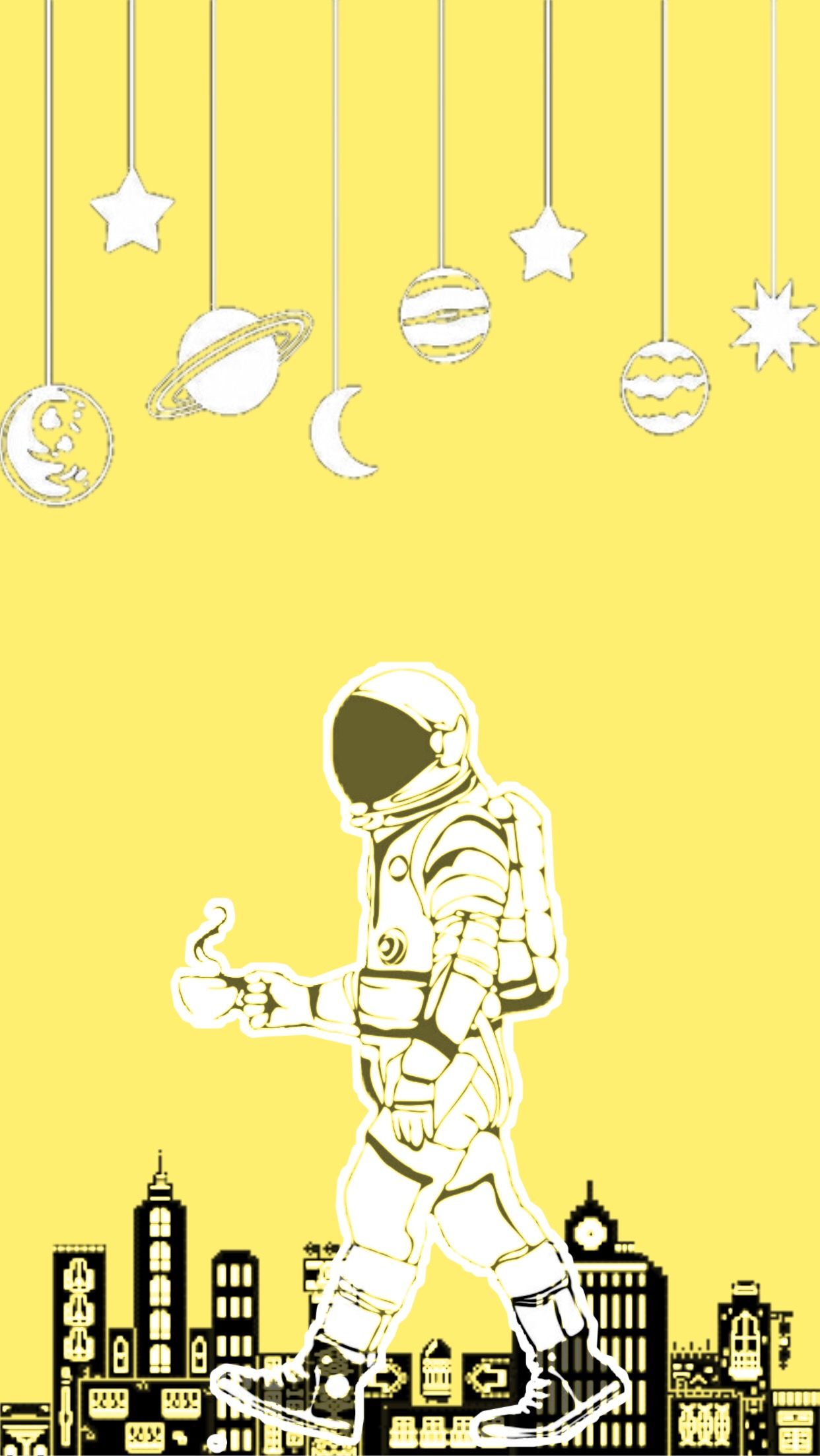 Yellow Space Wallpapers