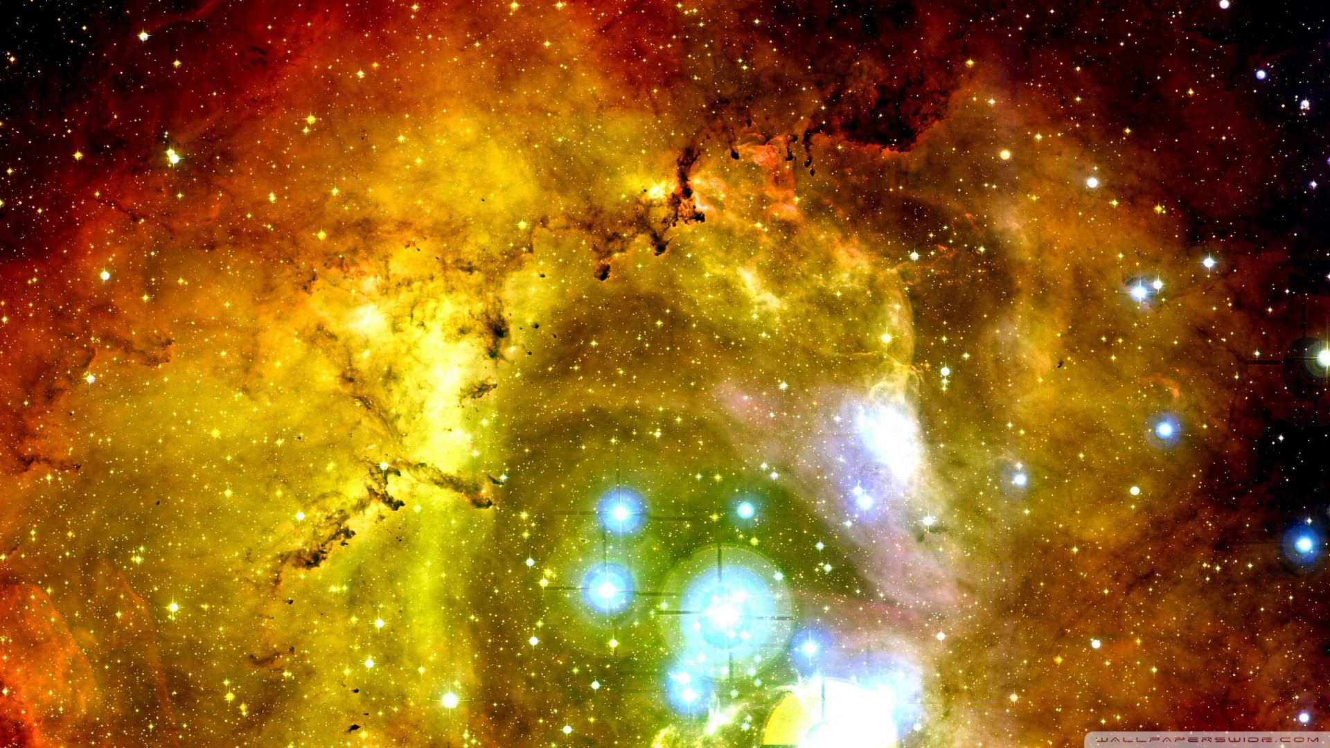 Yellow Space Wallpapers