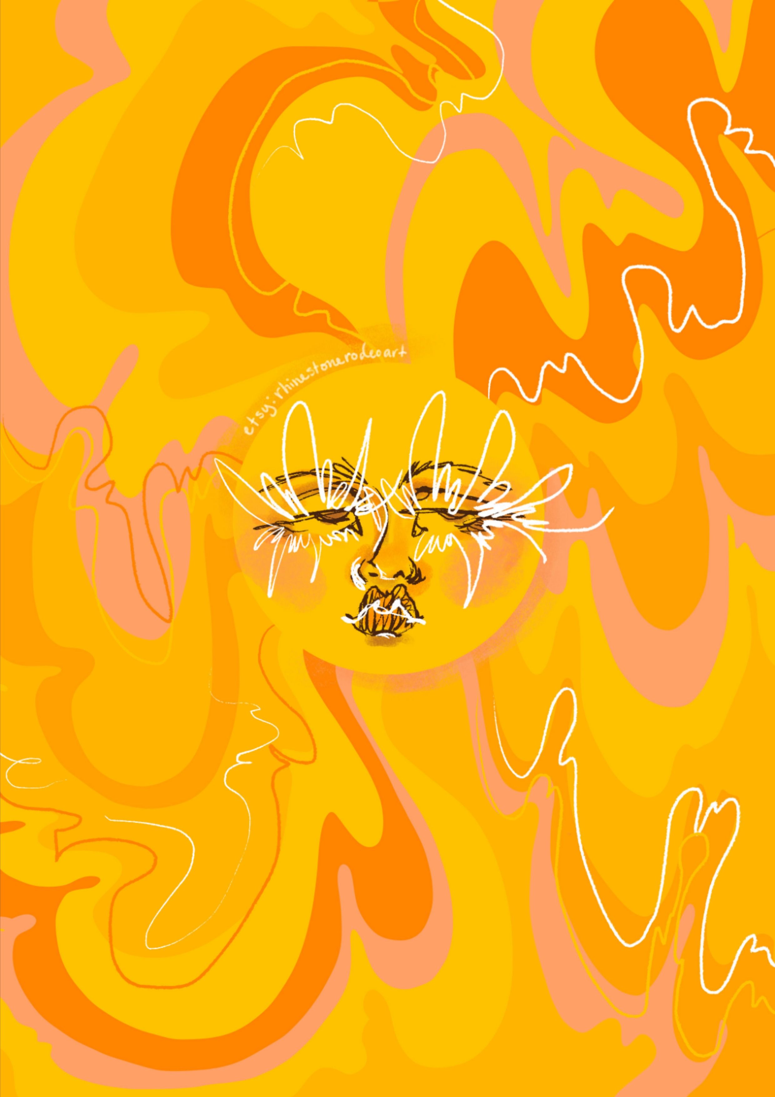 Yellow Trippy Wallpapers