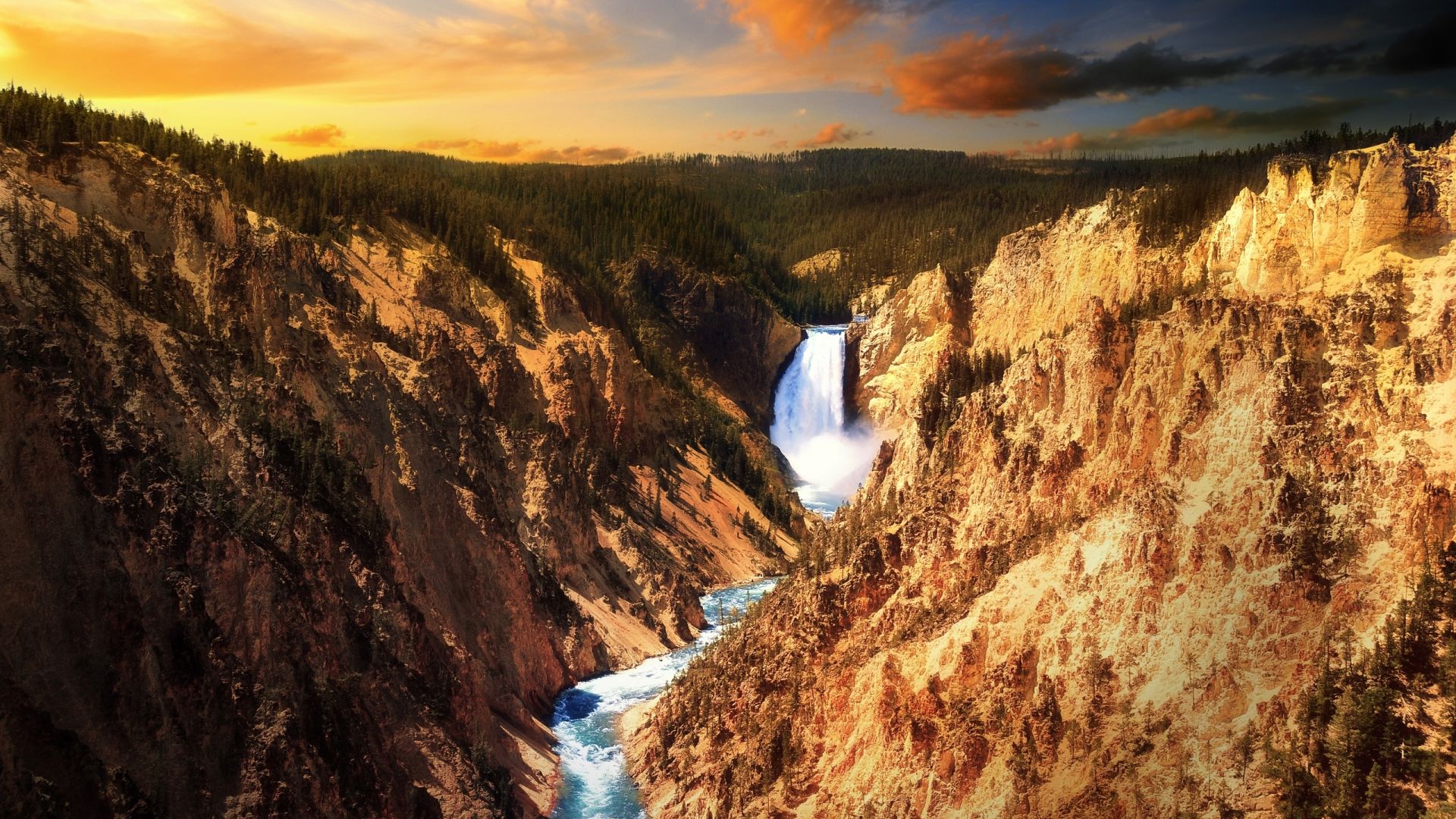 Yellowstone Falls Wallpapers