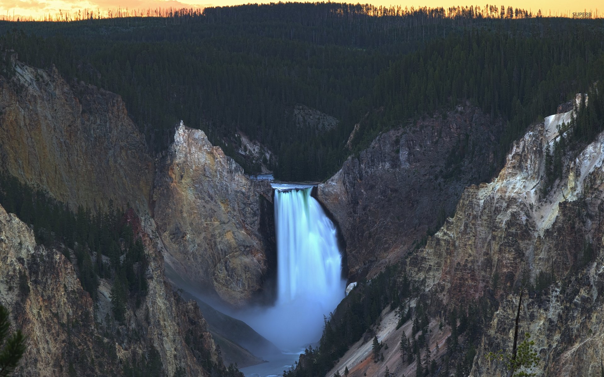 Yellowstone Falls Wallpapers