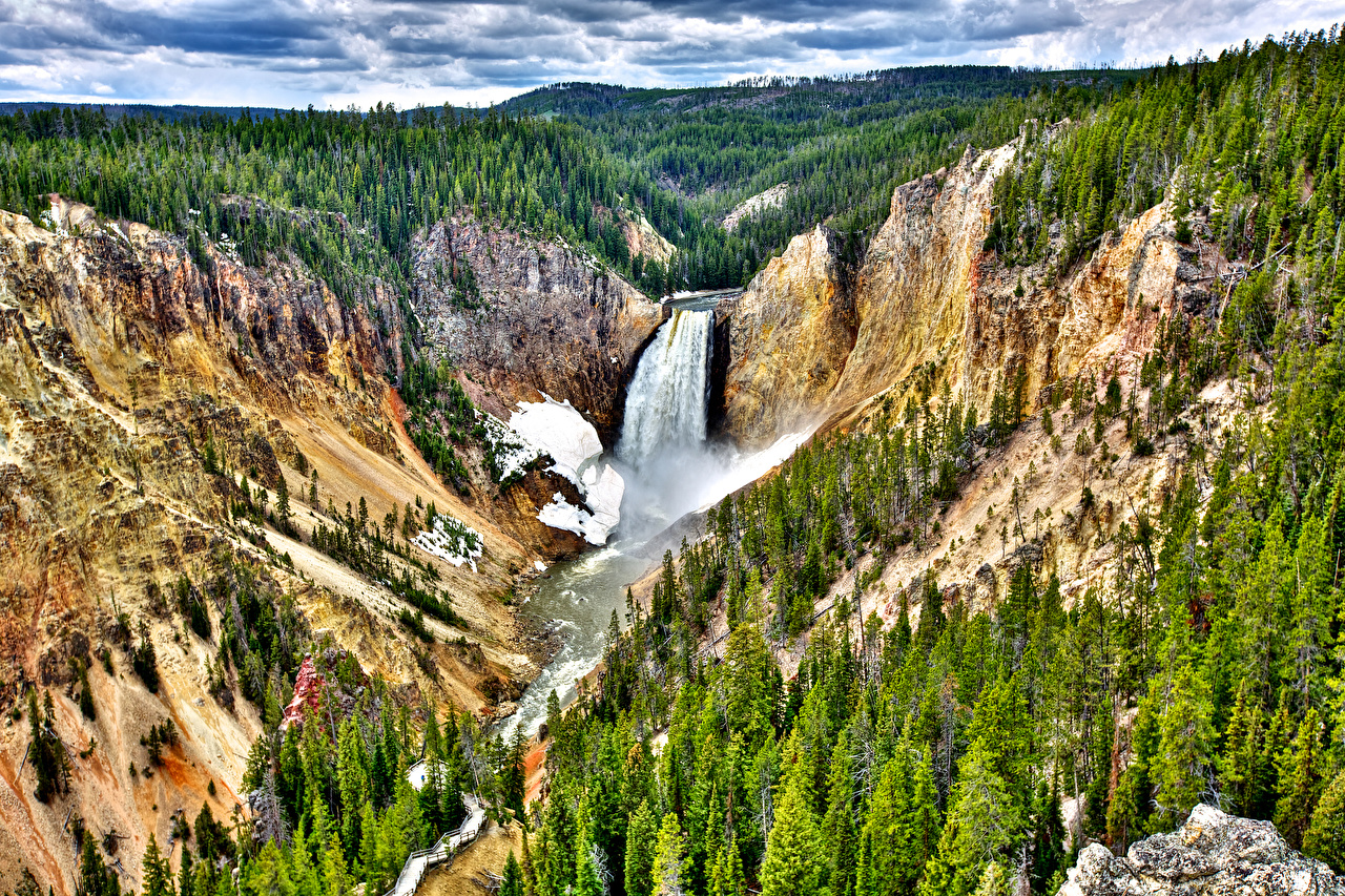 Yellowstone Falls Wallpapers