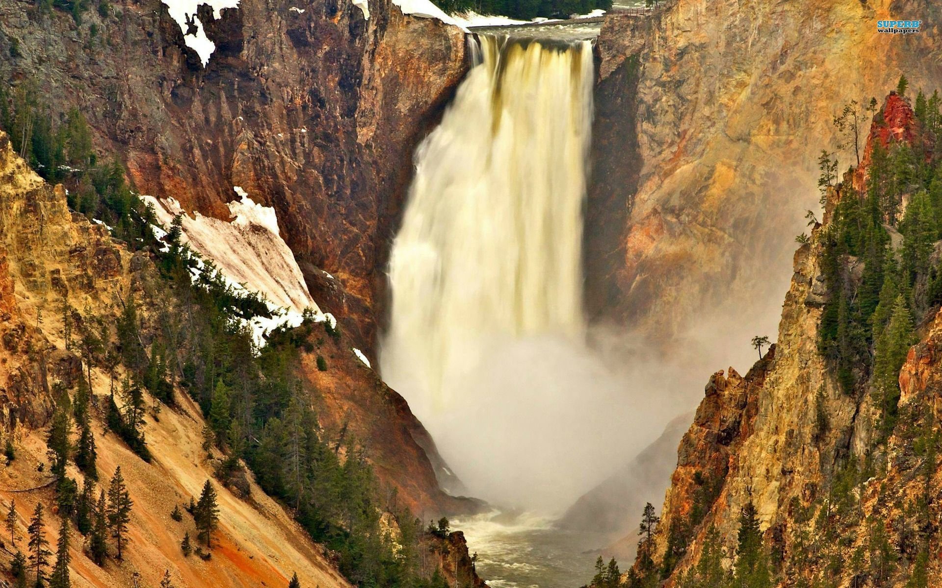 Yellowstone Falls Wallpapers