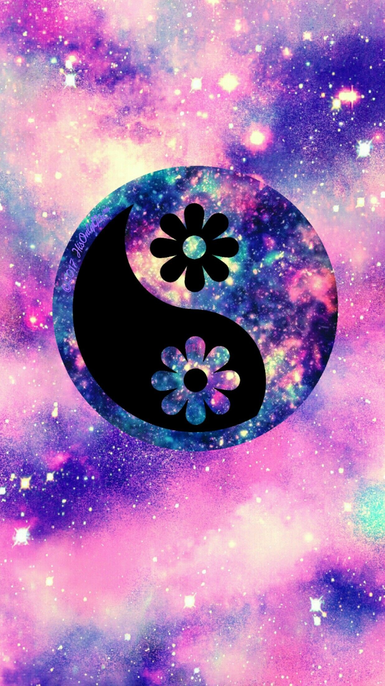 Yin Yang Galaxy Wallpapers
