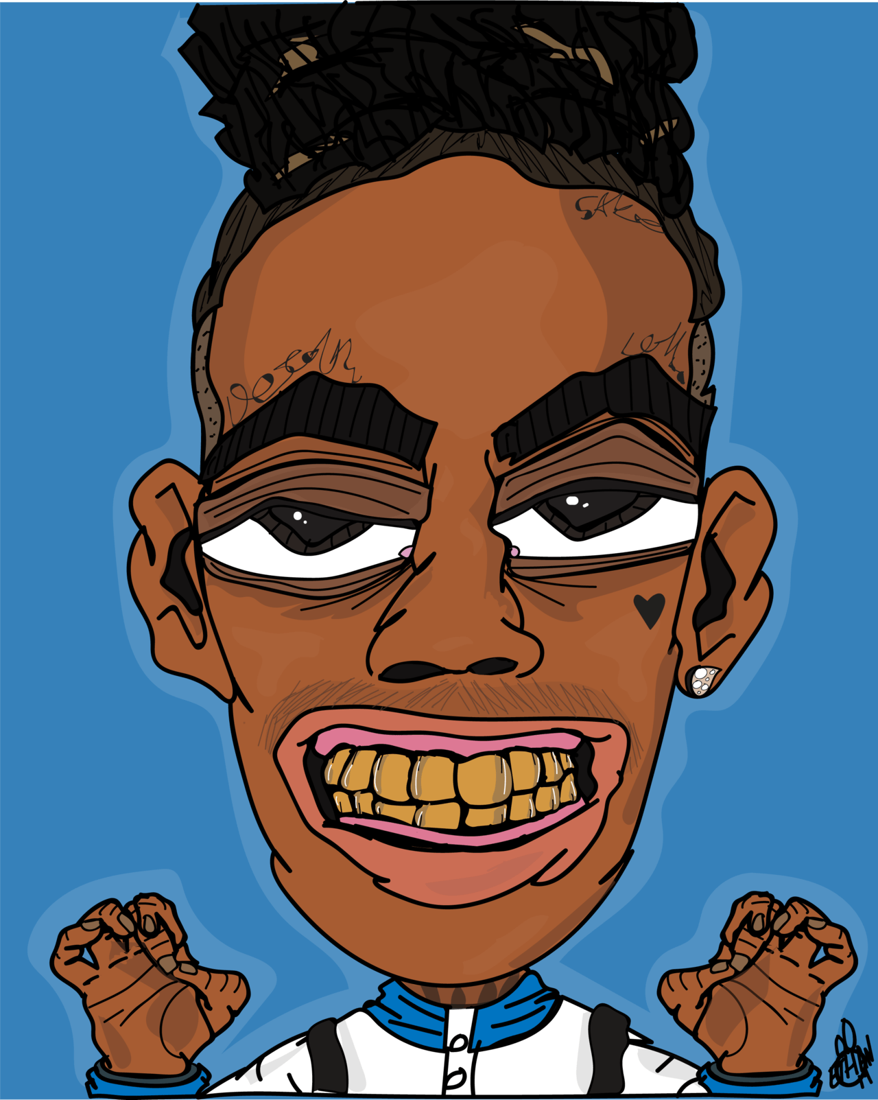 Ynw Melly Cartoon Wallpapers