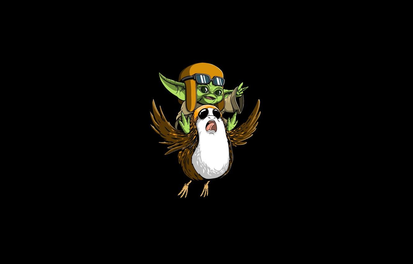 Yoda Baby Minimal Art Wallpapers