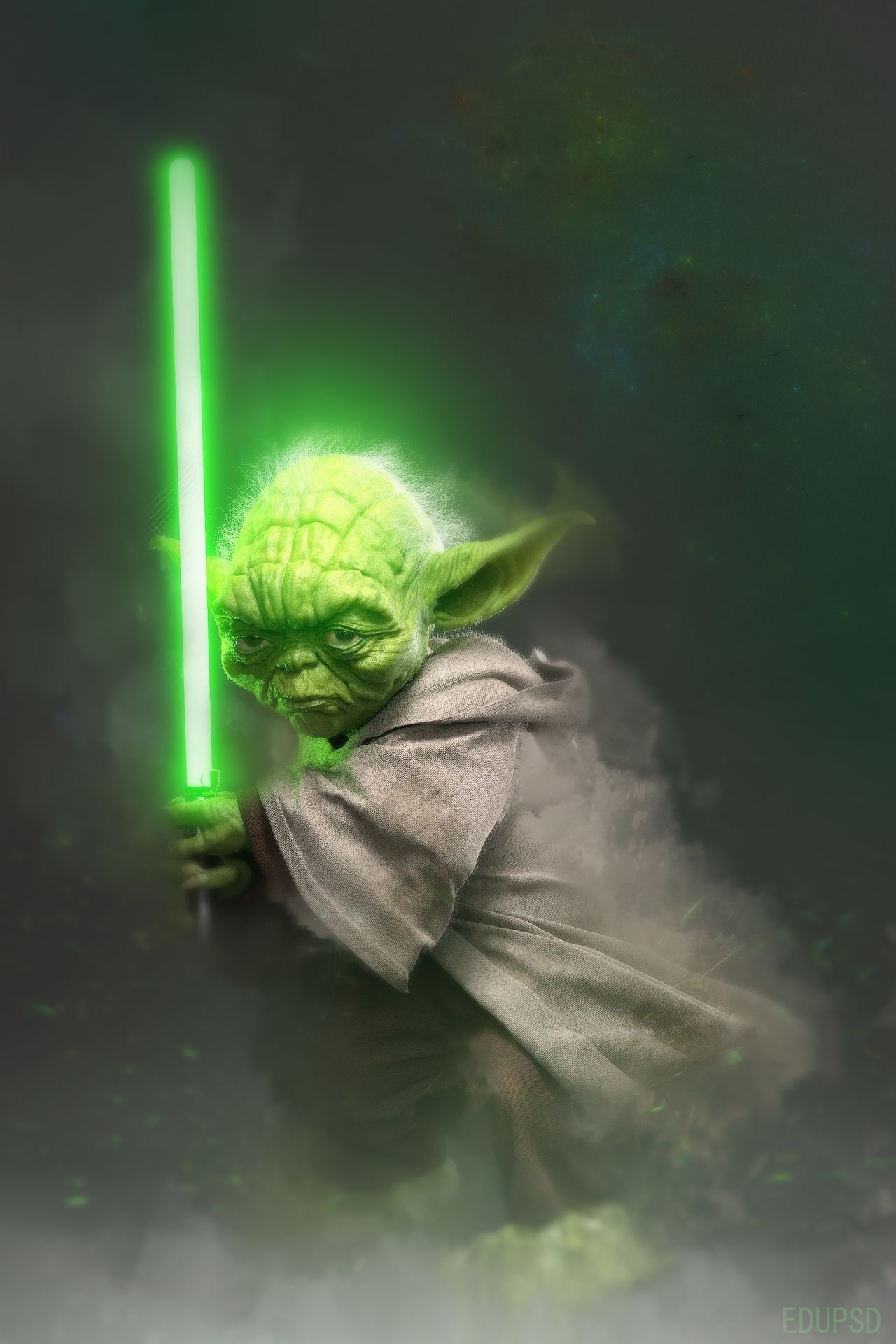 Yoda With Lightsaber Wallpapers