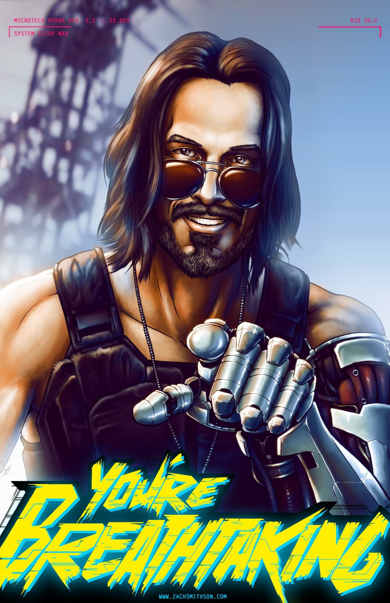 You're Breathtaking Keanu Reeves Cyberpunk 2077 Wallpapers